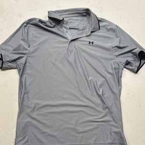 Under Armour Men's Light Gray Polo Shirt